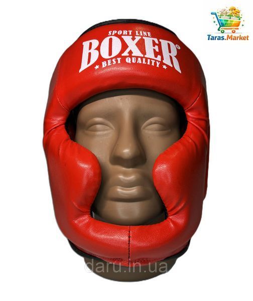 Шлем тренировочный с полной защитой "NEW" M кожа Boxer Sport Line 2452057113 фото