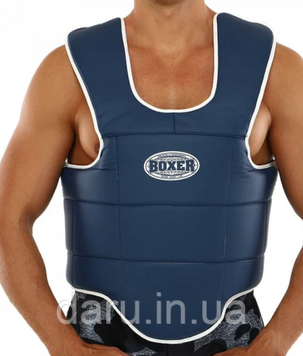 Боксерський жилет Boxer захист корпусу двосторонній розмір L шкірвініл 2452086775 фото
