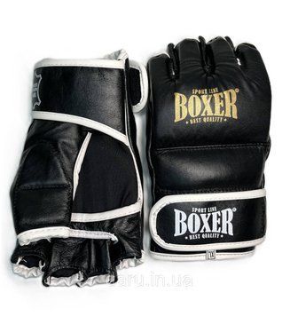 Рукавички для змішаних видів єдиноборств ММА "NEW" BOXER Sport Line Шкірвініл L ( чорні, сині, червоні) 2453885660 фото