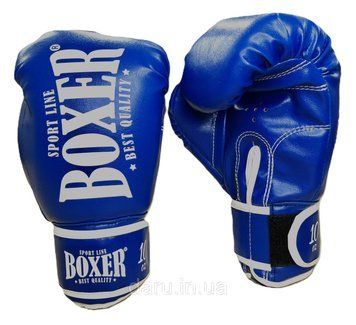 Боксерські рукавички 12 oz ШКІРА Boxer 3 кольори Boxer Sport Line 1544664424 фото