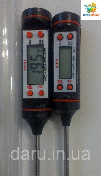 Кухонный термометр для мяса TP-101+ (-50 ... +300 &ordm;C) C функциями Hold, C/F и Max/Min (цвет: черный ) 543501930 фото