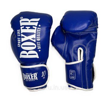 Боксерські рукавиці 12 oz ШКІРВІНІЛ з широким манжетом 3 кольори Boxer Sport Line 2454998988 фото