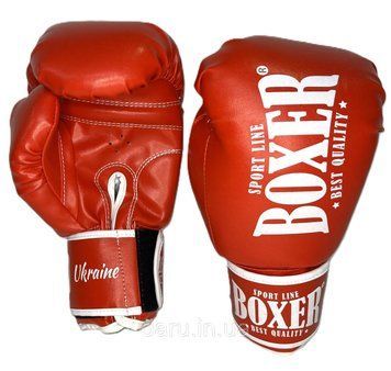 Боксерські рукавички New 14 oz ШКІРА Boxer 3 кольори Boxer Sport Line 2450971560 фото